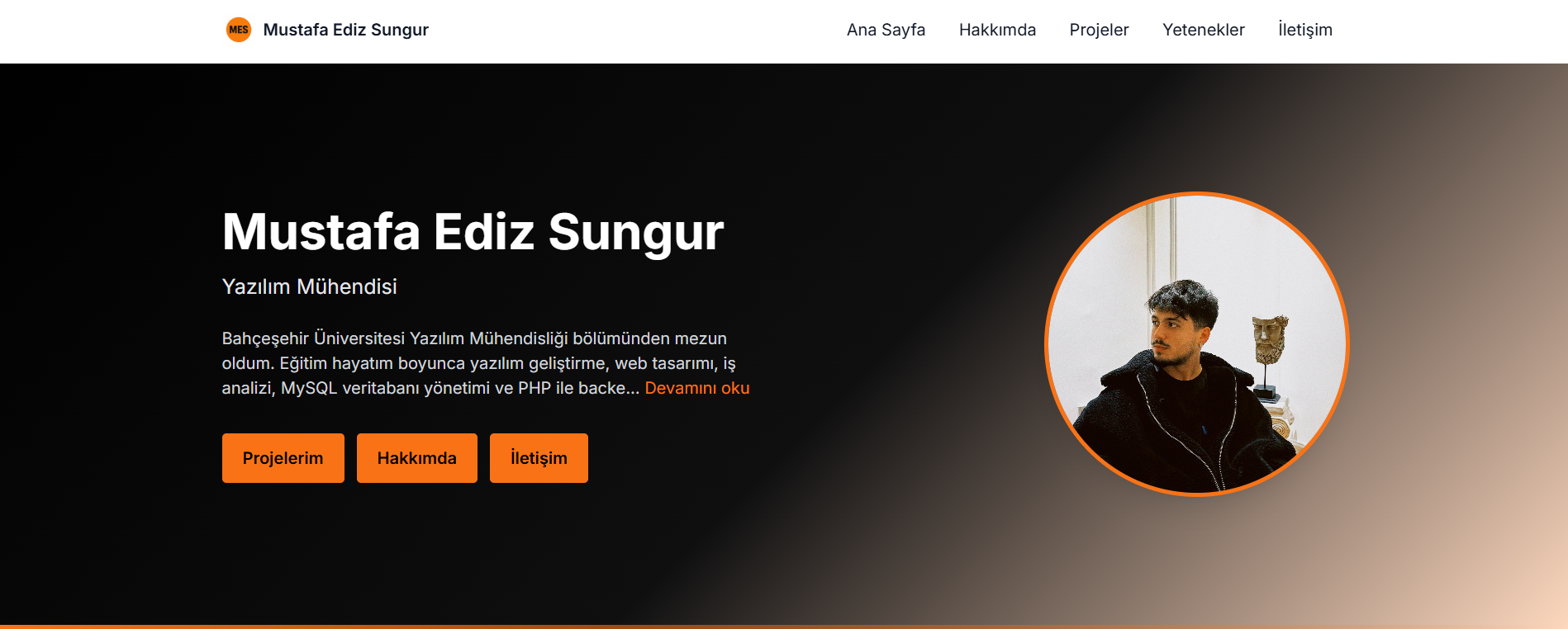 Kişisel Portföy Sitesi